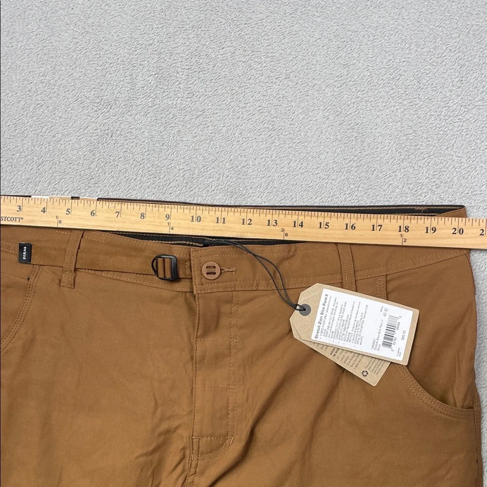 NEW Prana 40/30 Stretch Zion Slim Pant‎ II Men's Sepia Brown Hiking Outdoors
